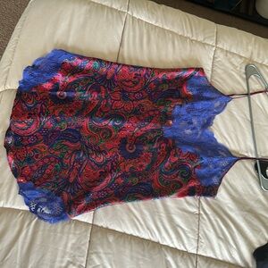 Vintage Gold Label Paisley Victoria Secret Slip Dress